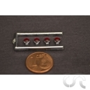 Feux Arrière Rond Chromé 3mm x4