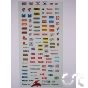Planche décalque: Stickers Nascar