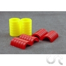 Barrière de Pneus Jaune et Rouge x24