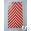 Planche décalque: Chevron Rouge Blanc