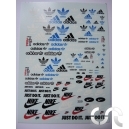 Planche décalque: "Adidas Nike"
