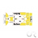 Planche décalque:McLaren 1986 - K.Rosberg Pour Formula NSR 86/89